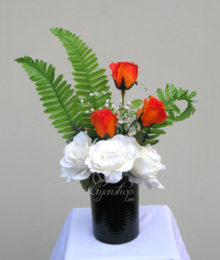 Hoa lụa, hoa giả Uyên shop, Hoa hồng tỏa nắng