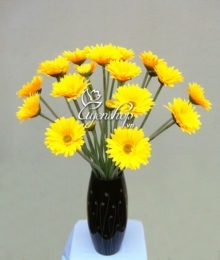 Hoa lụa, hoa giả Uyên shop, Hoa Đồng Tiền vàng