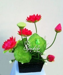 Hoa lụa, hoa giả Uyên shop, Hoa Sen
