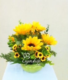 Hoa lụa, hoa giả Uyên shop, Hoa Hướng Dương