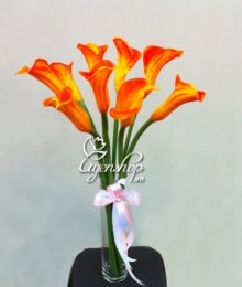 Hoa lụa, hoa giả Uyên shop, Rum vàng cam