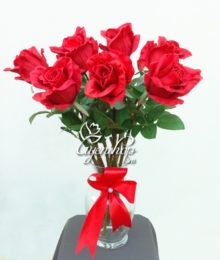 Hoa lụa, hoa giả Uyên shop, Hoa hồng Đỏ