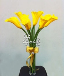 Hoa lụa, hoa giả Uyên shop, Hoa Rum vàng