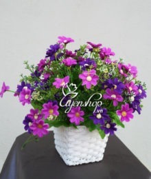 Hoa lụa, hoa giả Uyên shop, Sắc tím