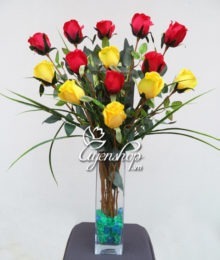 Hoa lụa, hoa giả Uyên shop, Hoa Hồng Lụa