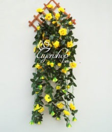 Hoa lụa, hoa giả Uyên shop, Hoa Hồng treo tường