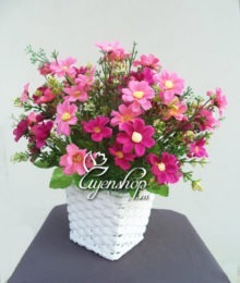 Hoa lụa, hoa giả Uyên shop, Sắc hồng