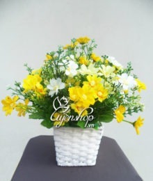 Hoa lụa, hoa giả Uyên shop, Sắc vàng