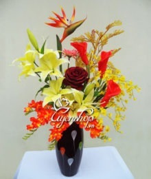 Hoa lụa, hoa giả Uyên shop, Hoa nghệ thuật