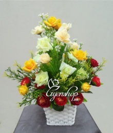 Hoa lụa, hoa giả Uyên shop, Sắc vàng