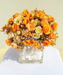 Hoa lụa, hoa giả Uyên shop, Hoa Hồng tỉ muội