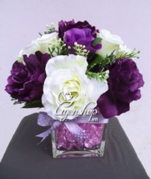 Hoa lụa, hoa giả Uyên shop, Hoa để bàn