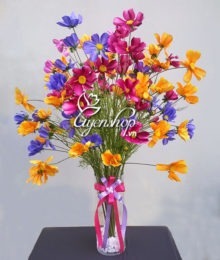 Hoa lụa, hoa giả Uyên shop, Hoa cánh bướm