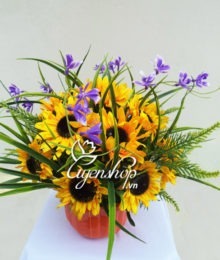 Hoa lụa, hoa giả Uyên shop, Hoa Hướng Dương