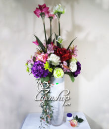 Hoa lụa, hoa giả Uyên shop, Bình hoa đẹp