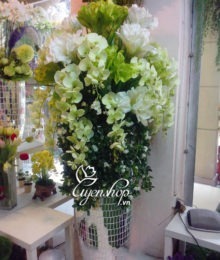 Hoa lụa, hoa giả Uyên shop, Bình hoa khách sạn lớn