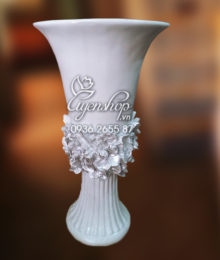 Hoa lụa, hoa giả Uyên shop, Lọ hoa ly cao