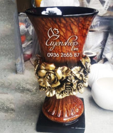 Hoa lụa, hoa giả Uyên shop, Lọ hoa composite