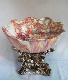 Hoa lụa, hoa giả Uyên shop, Đĩa bày hoa quả