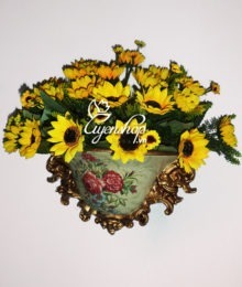 Hoa lụa, hoa giả Uyên shop, Treo tường phong cách Châu Âu