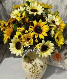 Hoa lụa, hoa giả Uyên shop, Hoa Hướng Dương