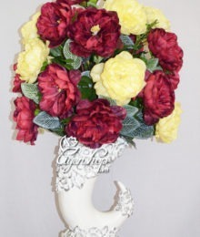 Hoa lụa, hoa giả Uyên shop, Bình hoa Phú Quý