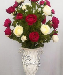 Hoa lụa, hoa giả Uyên shop, Bình hoa trà