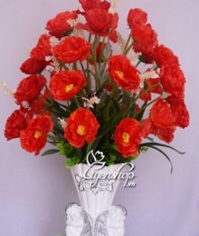 Hoa lụa, hoa giả Uyên shop, Bình hoa Thiên thần