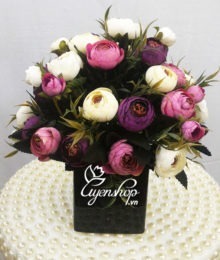 Hoa lụa, hoa giả Uyên shop, Hoa trà nhỏ