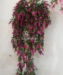 Hoa lụa, hoa giả Uyên shop, Bộ hoa treo tường Oải hương