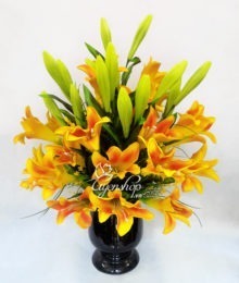 Hoa lụa, hoa giả Uyên shop, Hoa loa kèn