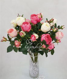 Hoa lụa, hoa giả Uyên shop, Vẻ đẹp Hoa Hồng