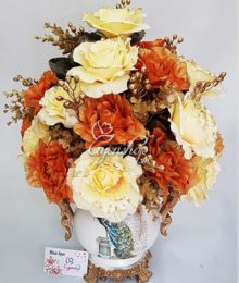 Hoa lụa, hoa giả Uyên shop, Bình hoa Lụa