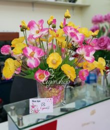 Hoa lụa, hoa giả Uyên shop, Hoa lụa để bàn