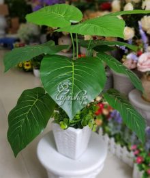 Hoa lụa, hoa giả Uyên shop, Cây xanh trang trí