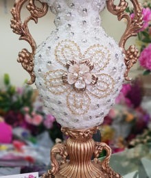 Hoa lụa, hoa giả Uyên shop, Bình hoa sang trọng