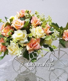 Hoa lụa, hoa giả Uyên shop, Xe đạp hoa hồng