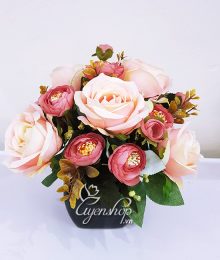 Hoa lụa, hoa giả Uyên shop, Bình Hồng xinh