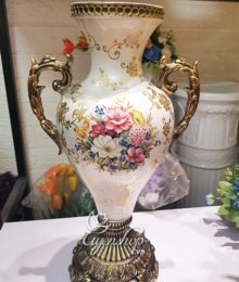 Hoa lụa, hoa giả Uyên shop, Bình hoa Tân Cổ Điển
