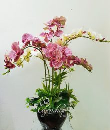 Hoa lụa, hoa giả Uyên shop, Chậu Lan sang trọng