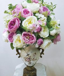 Hoa lụa, hoa giả Uyên shop, Bình Hoa Trà David