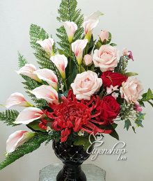 Hoa lụa, hoa giả Uyên shop, Bình hoa Nghệ thuật