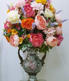 Hoa lụa, hoa giả Uyên shop, Bình Hoa sang trọng