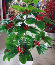 Hoa lụa, hoa giả Uyên shop, Cây Sơ Ri (Kim Ngân Lượng)