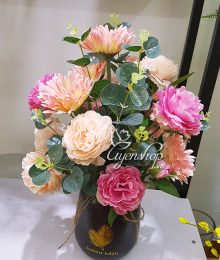 Hoa lụa, hoa giả Uyên shop, Hoa để bàn