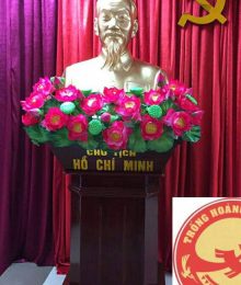 Hoa lụa, hoa giả Uyên shop, Hoa Sen Tượng Bác