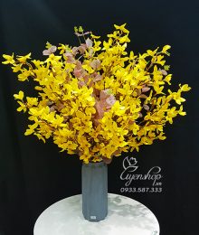 Hoa lụa, hoa giả Uyên shop, Bình Mai Mỹ vàng