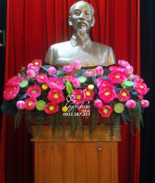 Hoa lụa, hoa giả Uyên shop, Hoa sen tượng bác