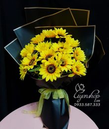 Hoa lụa, hoa giả Uyên shop, Bó Hoa Hướng Dương