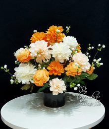 Hoa lụa, hoa giả Uyên shop, Hoa Để Bàn Rực Rỡ